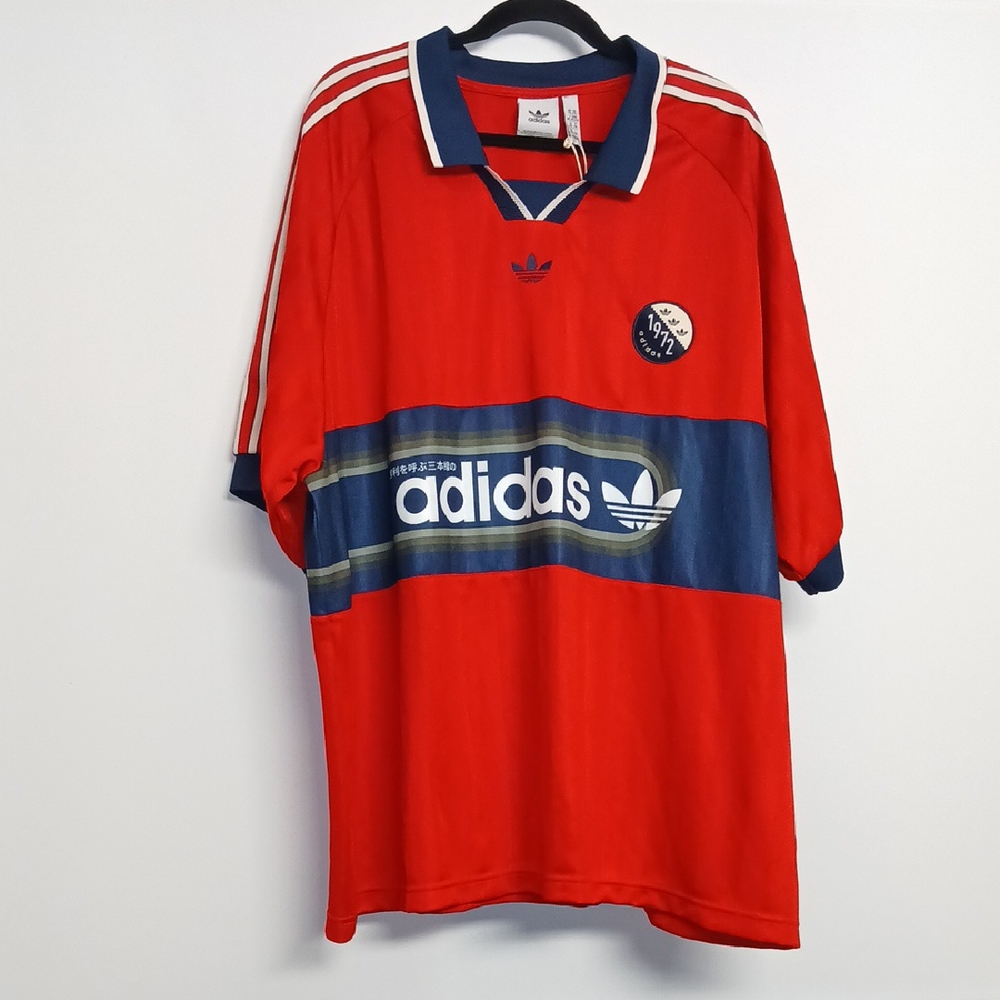 Adidas BPop Men Jersey Originals Better Scarlet Red Navy Soccer NWT Size 2XL